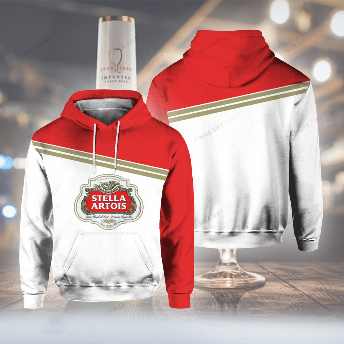 Stella Artois 3D Hoodie Gift For Fans