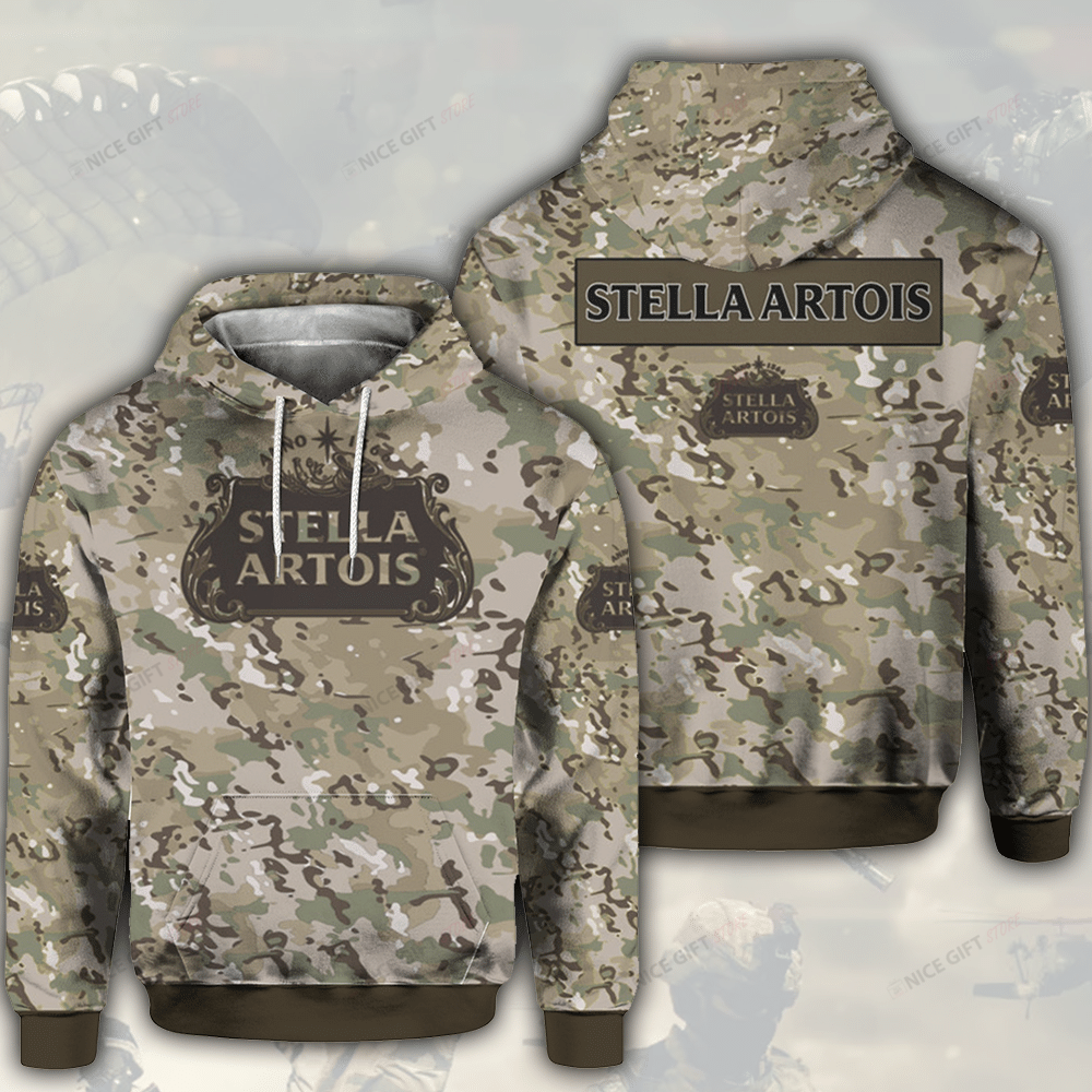 Stella Artois Camouflage 3D Hoodie Gift For Fans