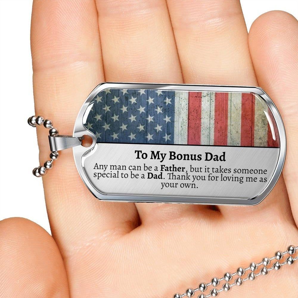 Step Dad Gift, Stepfather, Bonus Dad, Birthday Gift for Stepdad, Necklace Gift For Dad