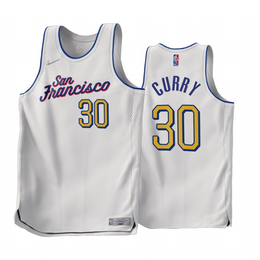 Stephen Curry 2022-23 Golden State Warriors White #30 Earned Edition Jersey