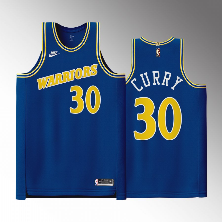 Stephen Curry 2022-23 Warriors #30 Classic Edition Jersey Royal