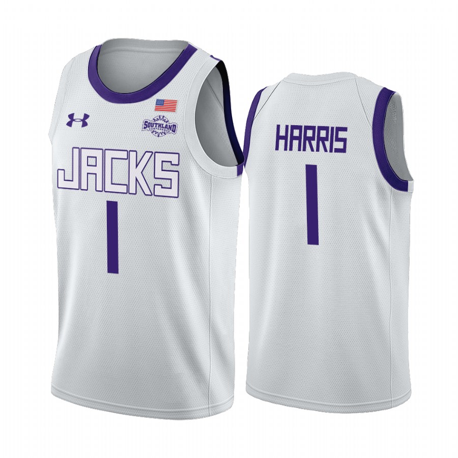 Stephen F. Austin Lumberjacks Kevon Harris White Home College Jersey