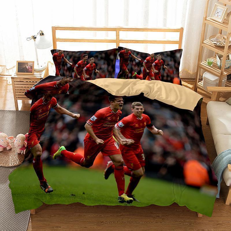 Stereo England Football World Cup /Quilt Liverpool Duvet Cover Bedding Set