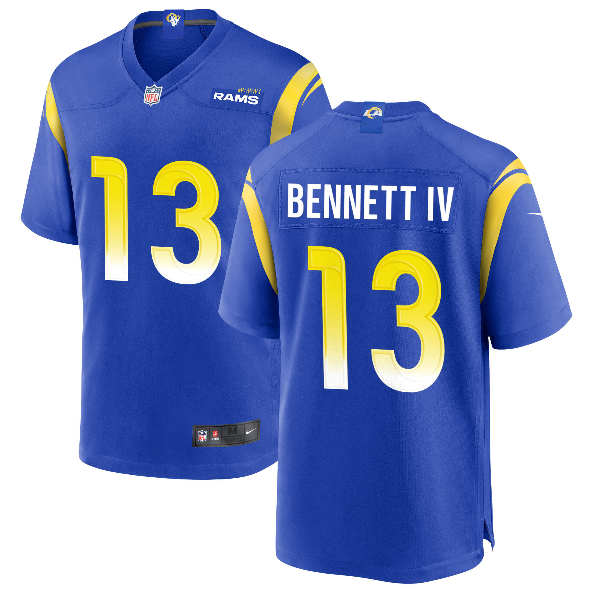Stetson Bennett Los Angeles Rams Royal Jersey - All Stitched 