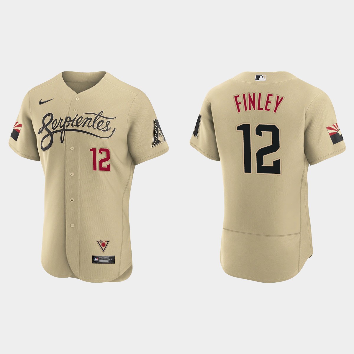 Steve Finley Arizona Diamondbacks 2021 City Connect Jersey - Gold
