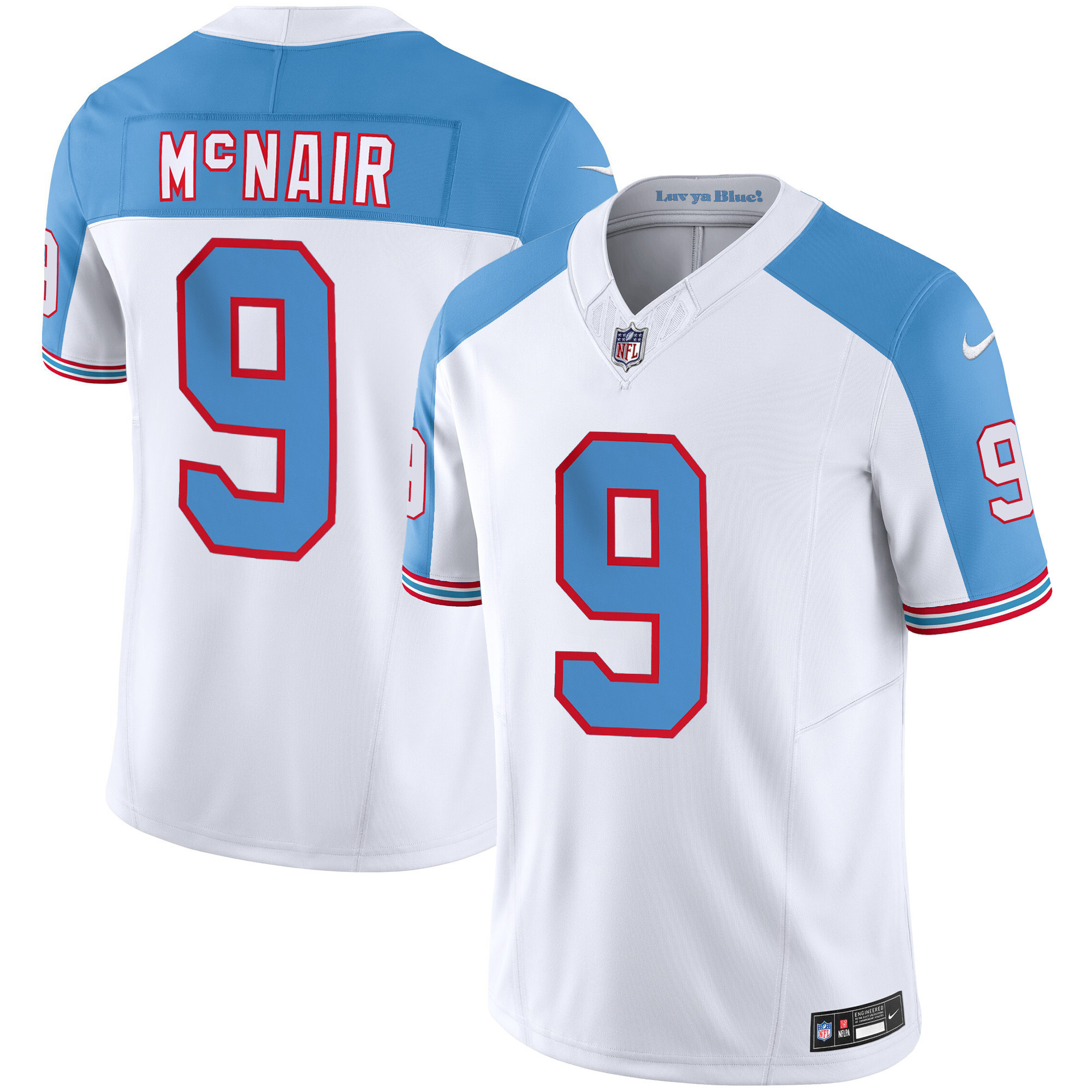 Steve Mcnair Tennessee Titans Throwback White Alternate Limited Vapor Jersey - All Stitched 