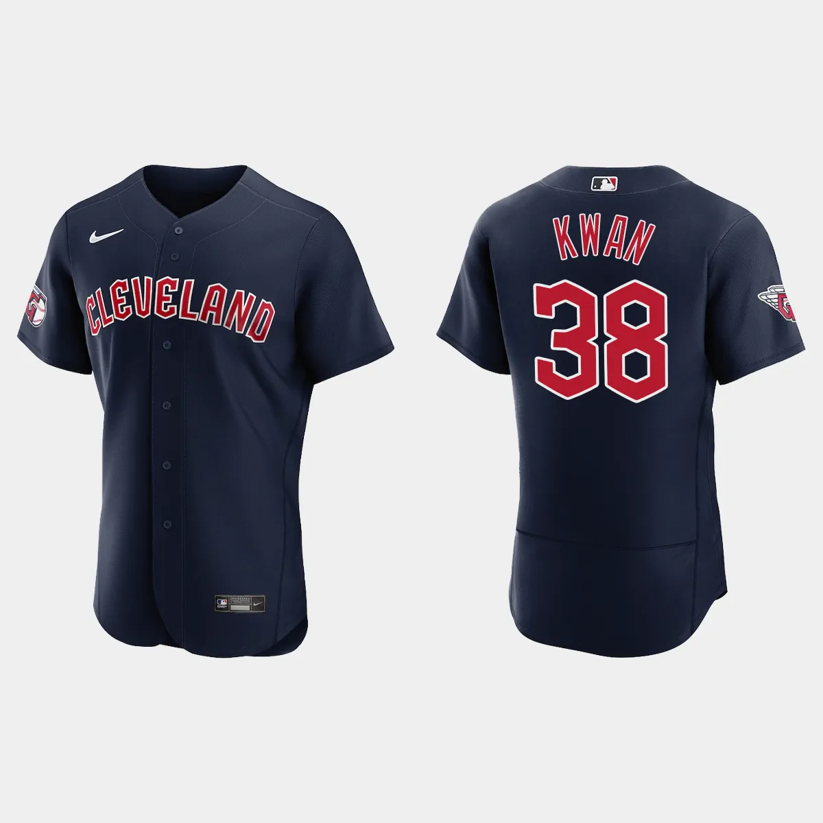Steven Kwan Cleveland Guardians Jersey - Navy