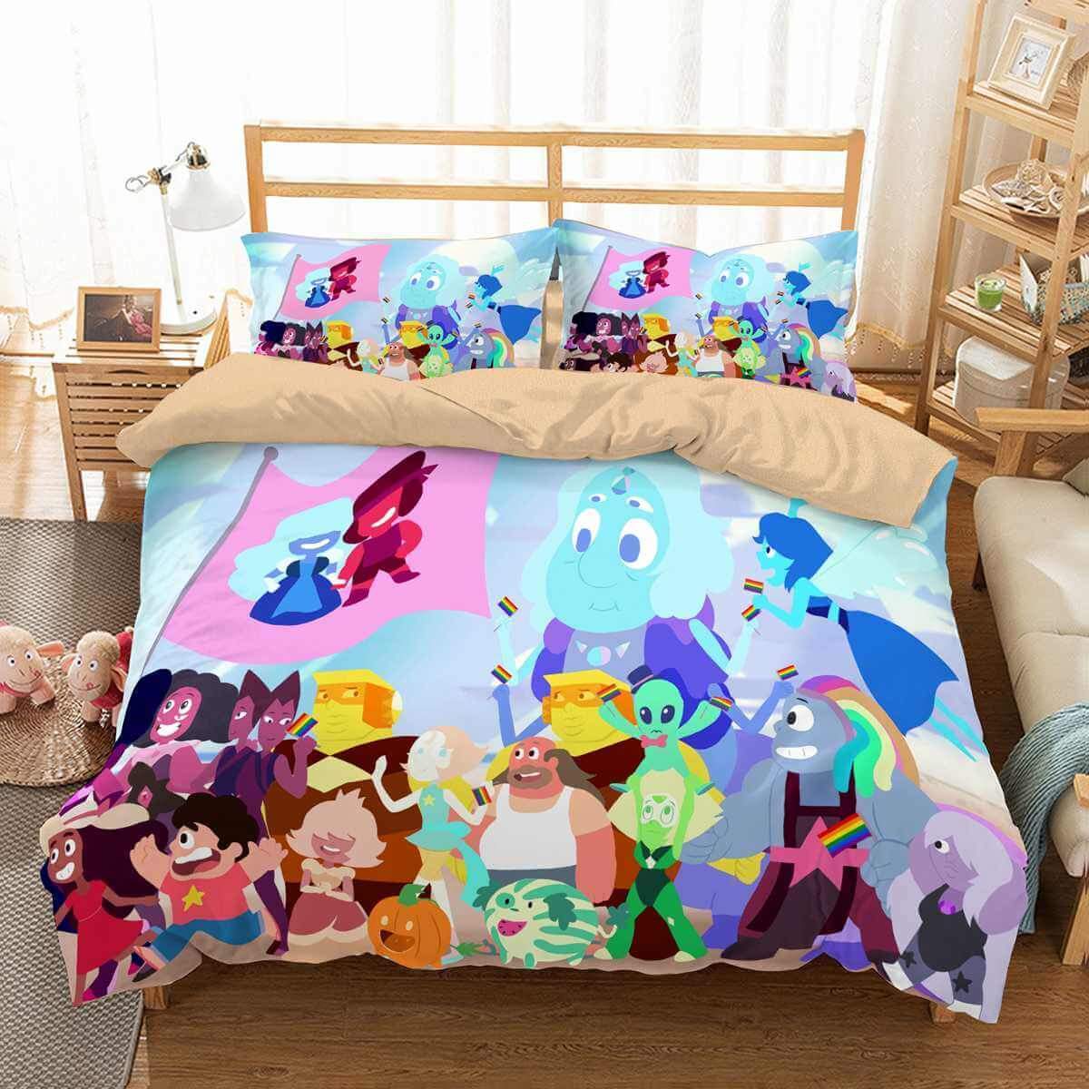 Steven Universe 3D Customized Duvet Cover Bedding Set
