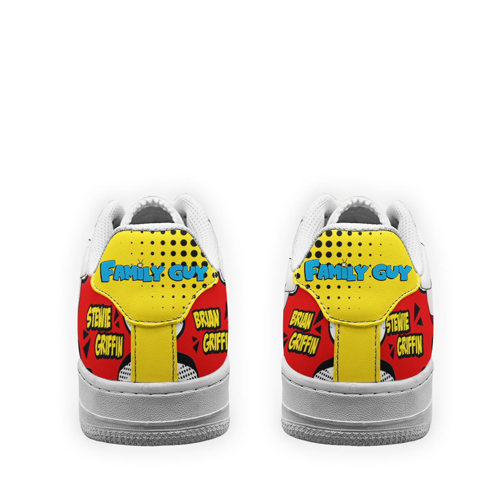 Stewie and Brian Griffin Family Guy Air Sneakers Custom Cartoon Shoes