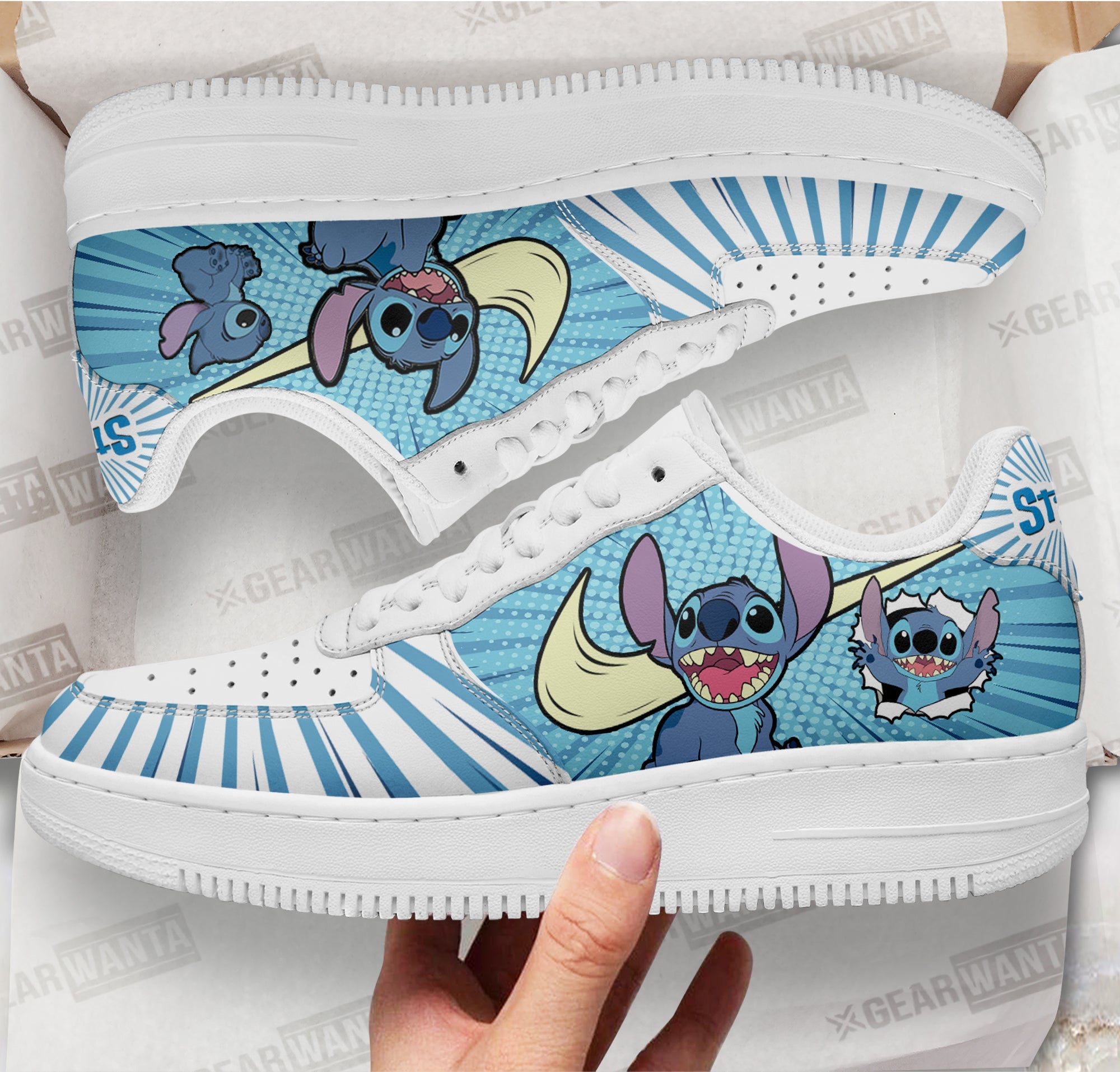 Stitch Air Sneakers Custom Shoes For Cartoon Fans