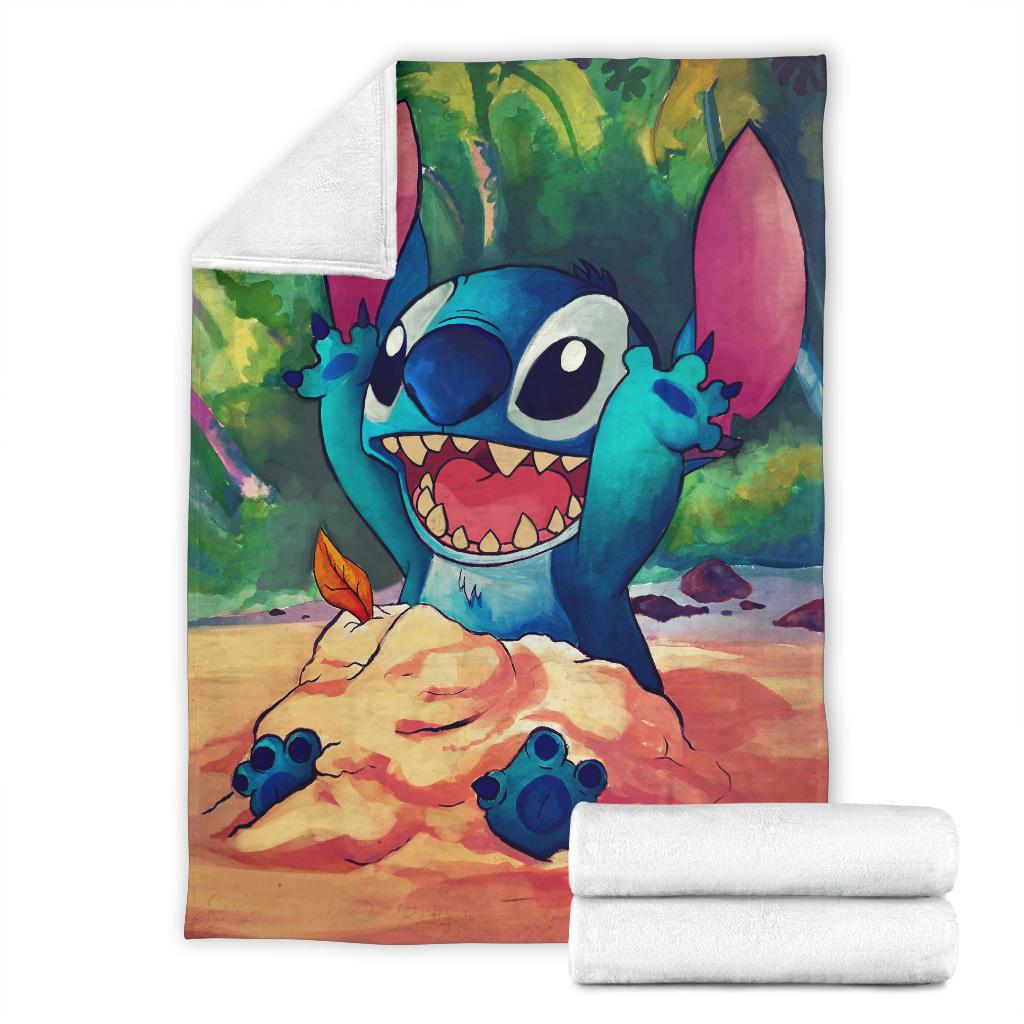 Stitch Happy Sherpa Blanket Cozy Blanket Fleece Blanket