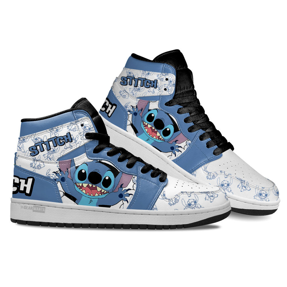Stitch J1 Shoes For Cartoon Fans Sneakers, Air Jordan Hightop