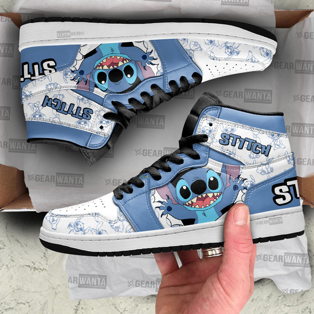 Stitch J1 Shoes For Cartoon Fans Sneakers, Air Jordan Hightop