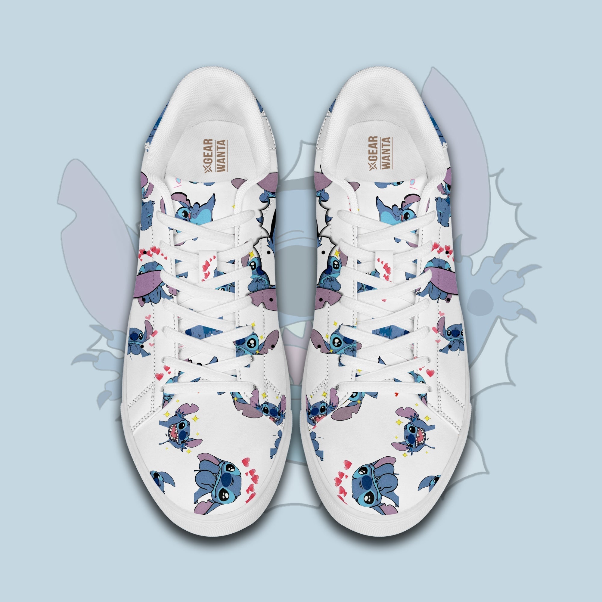 Stitch Skate Shoes Custom Sneakers For Fans