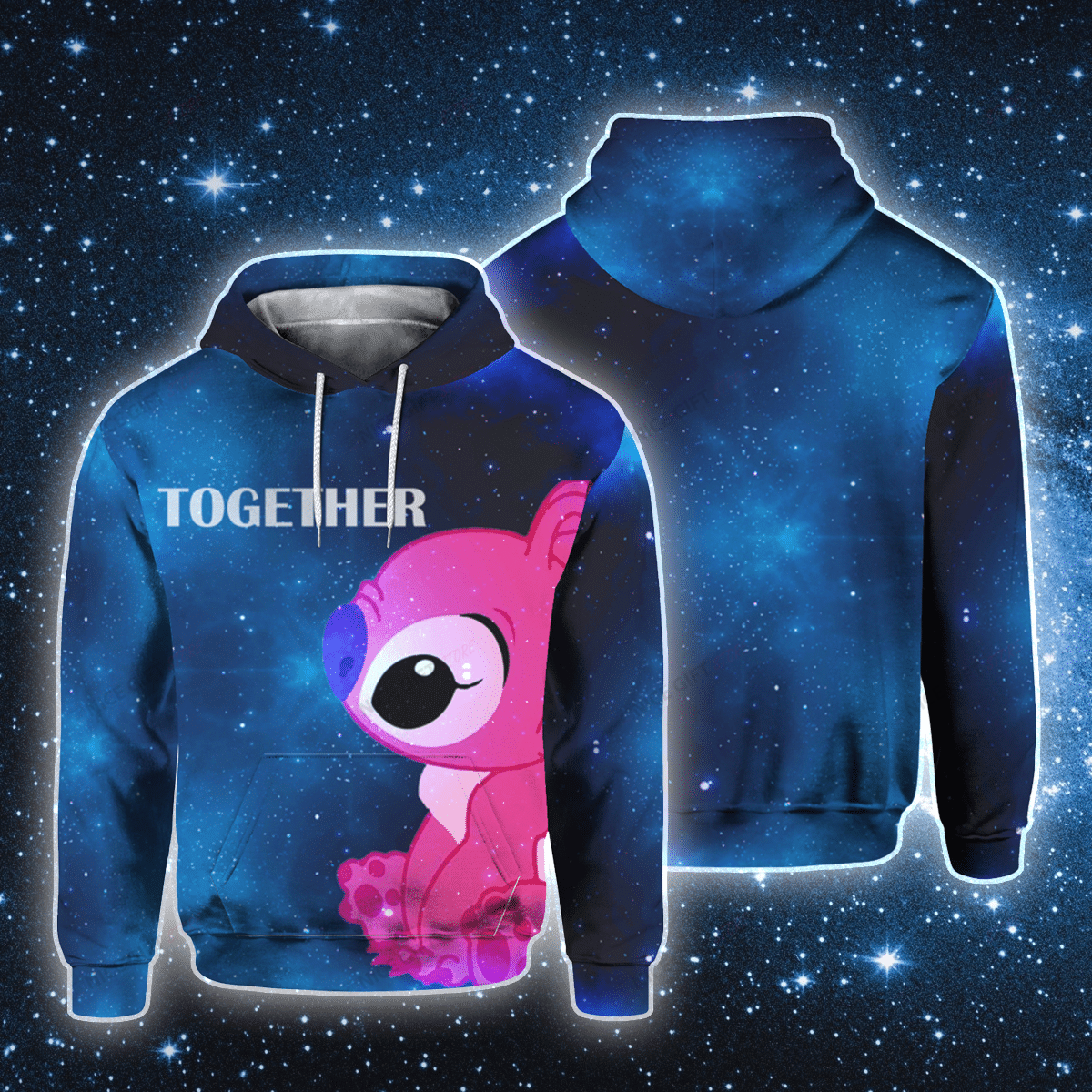 Stitch Together 3D Hoodie Gift For Fans