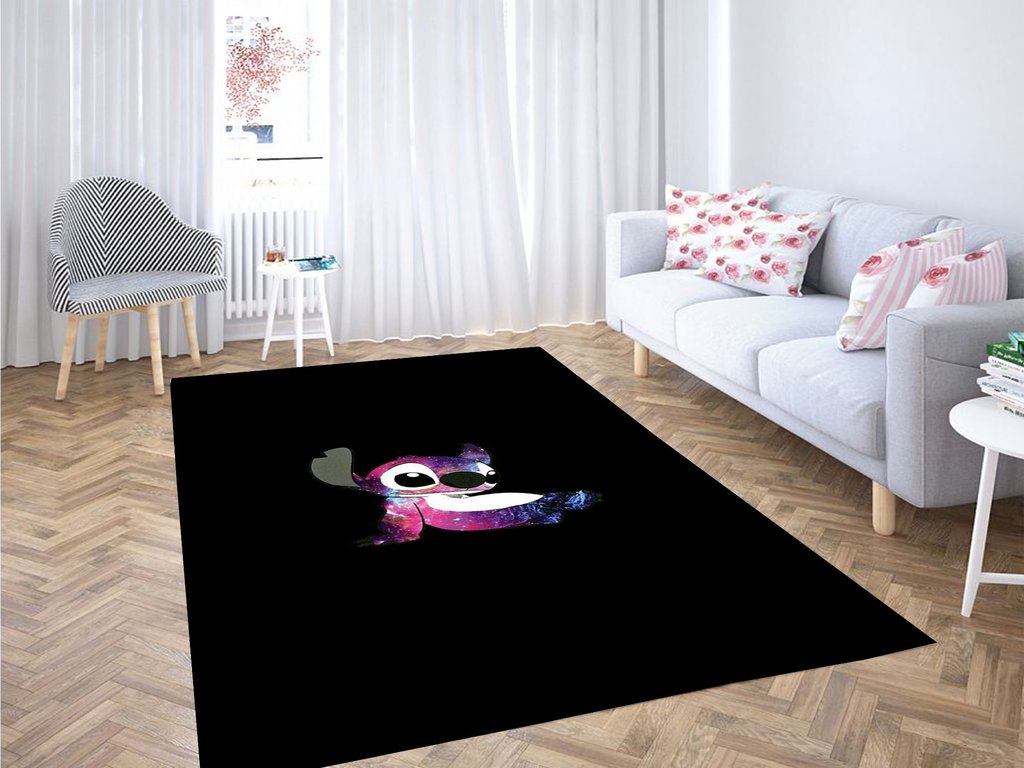 Stitch Wallpaper Lucu Living Room Modern Carpet Rectangle Rug