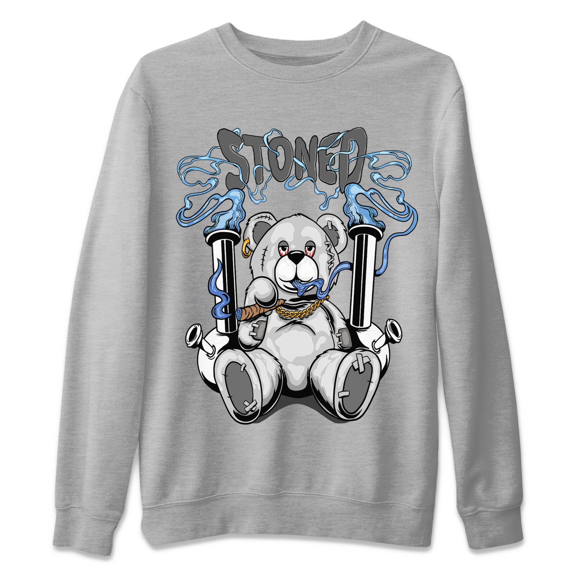 Stoned Bear Unisex Sweater – Air Jordan 11 White Cement, Sneakers Matching Sweater