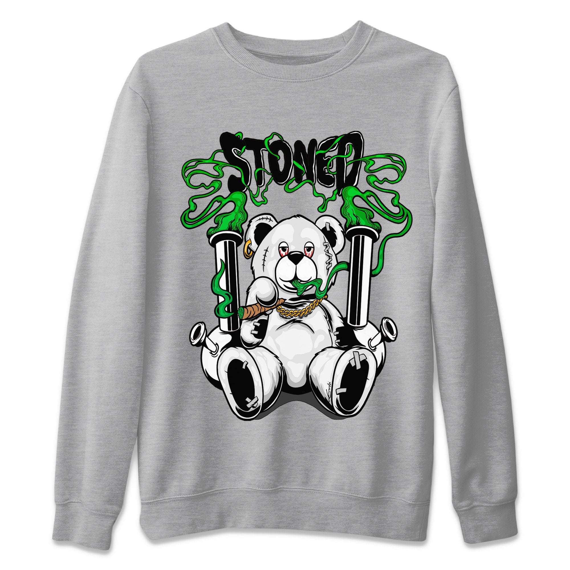 Stoned Bear Unisex Sweater – Air Jordan 1 Celtics, Sneakers Matching Sweater