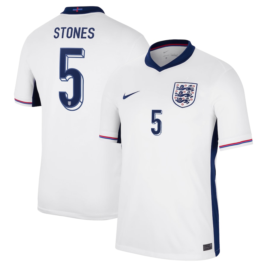 Stones Men's England 2024 Stadium Home Soccer Jersey