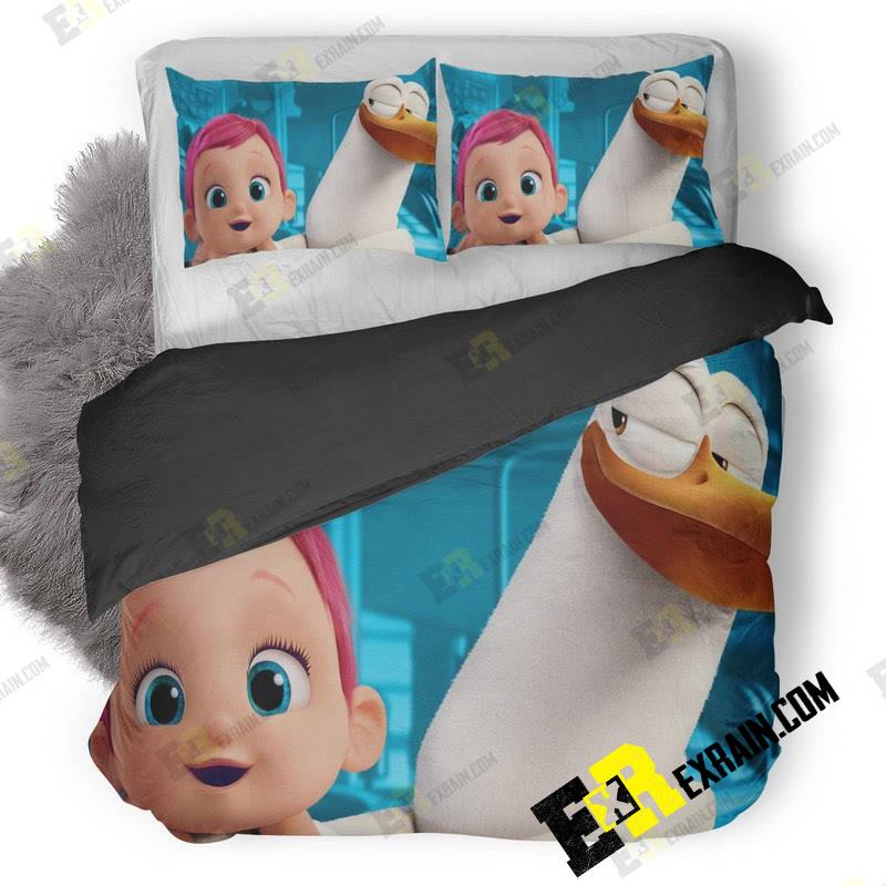 Storks 3D Customized Duvet Cover Bedding Set