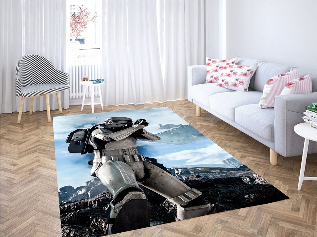 Stormtroopers In Star Wars Living Room Modern Carpet Rectangle Rug