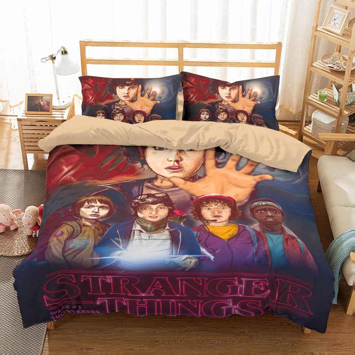 Stranger Things 3D Customized Duvet Cover Bedding Set