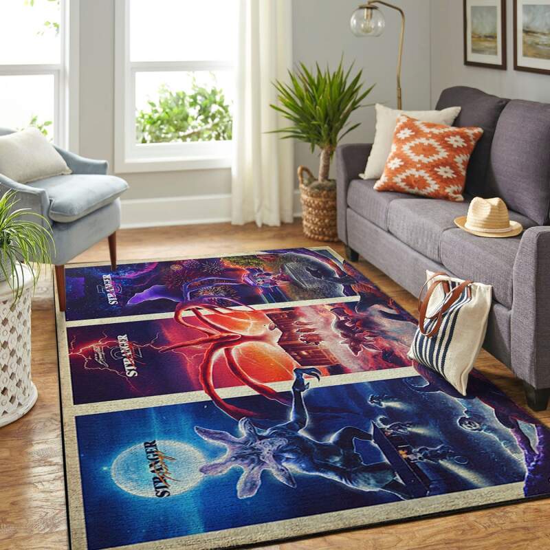 Stranger Things Area Area Rectangle Rug