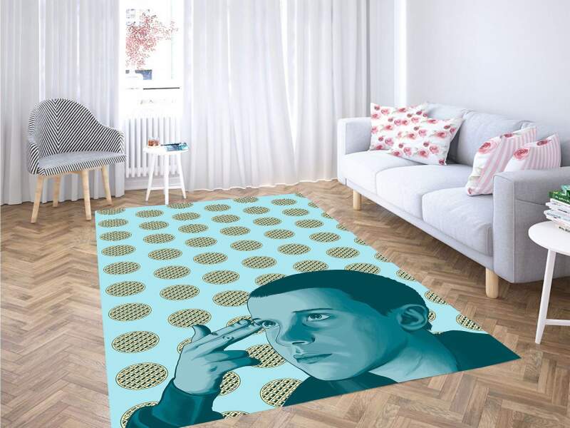 Stranger Things Wallpaper Eleven Wallpaper Carpet Rectangle Rug