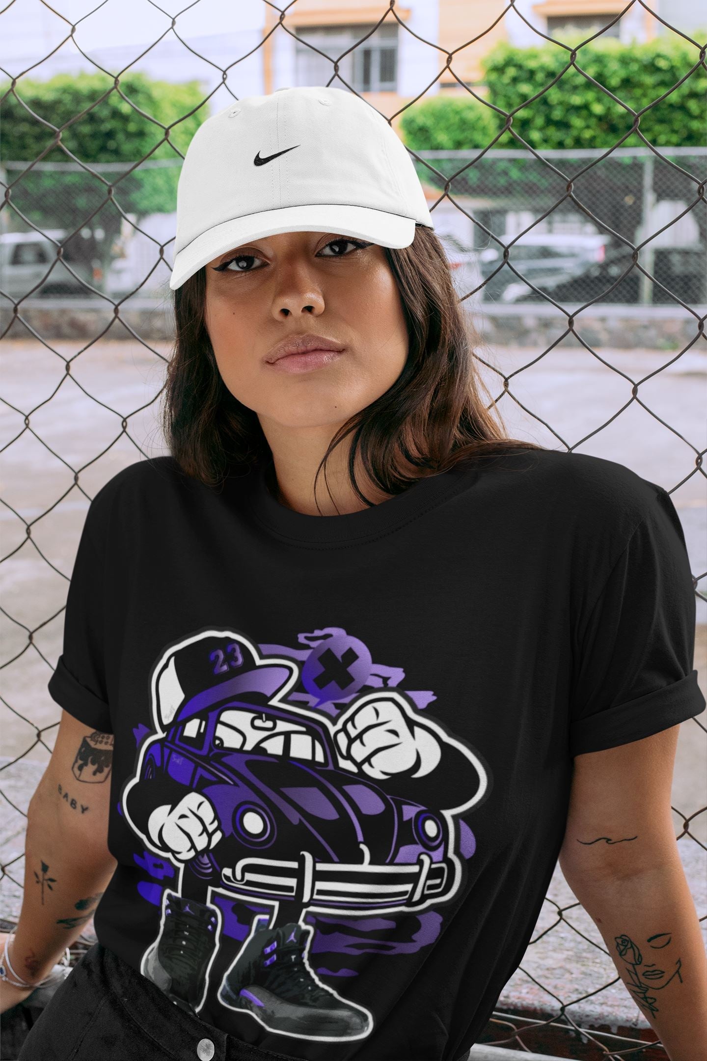 Street Beetle Unisex Sweater – Air Jordan 12 Dark Concord, Sneakers Matching Sweater