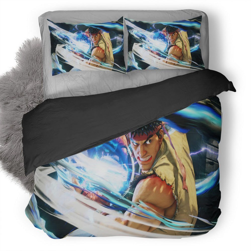 Street Fighter V Ryu 3D Customized Duvet Cover Bedding Set