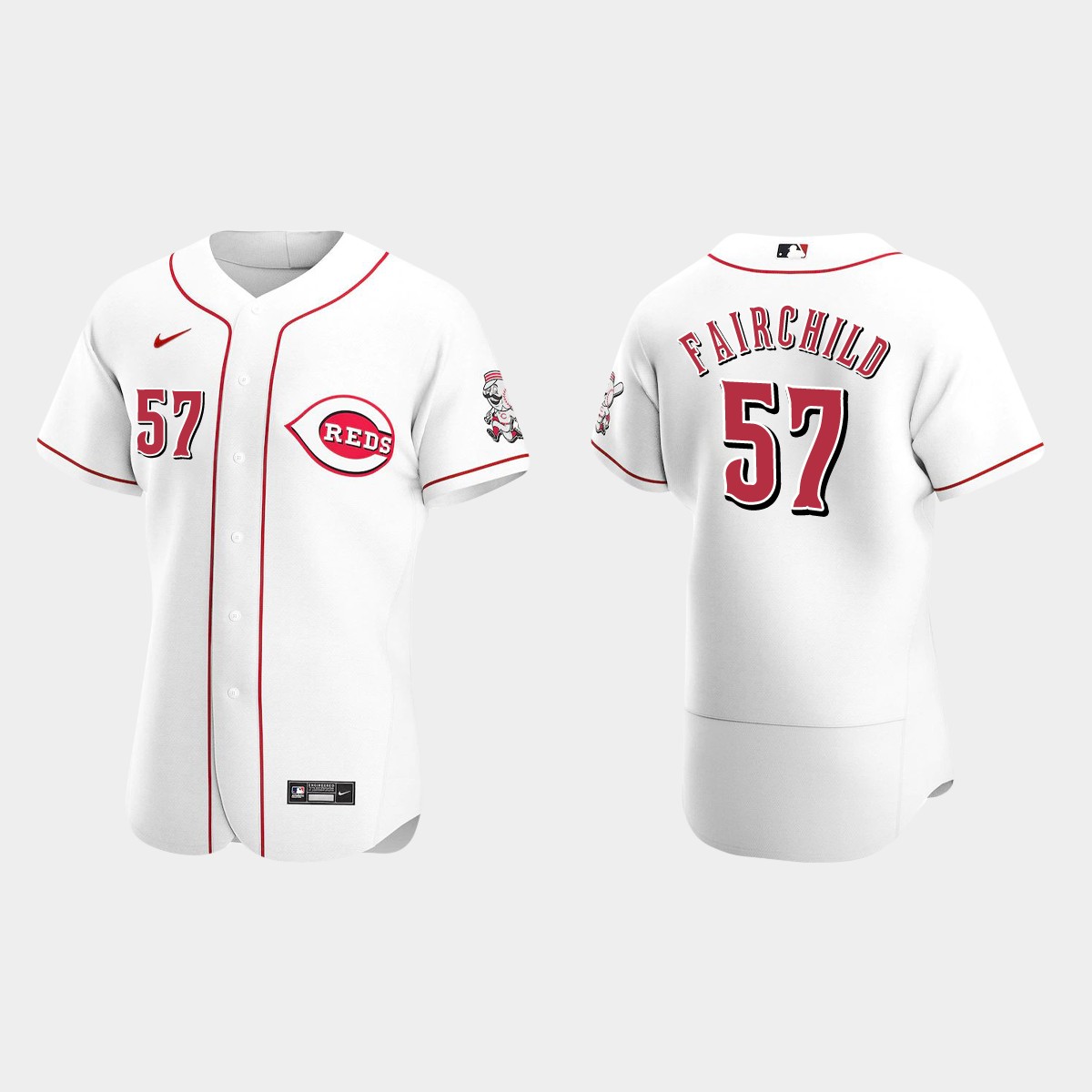 Stuart Fairchild Cincinnati Reds Home Jersey - White