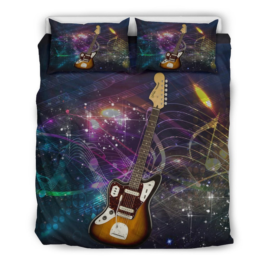 Stunning Guitar Lovers 3D Customized Duvet Cover Bedding Set