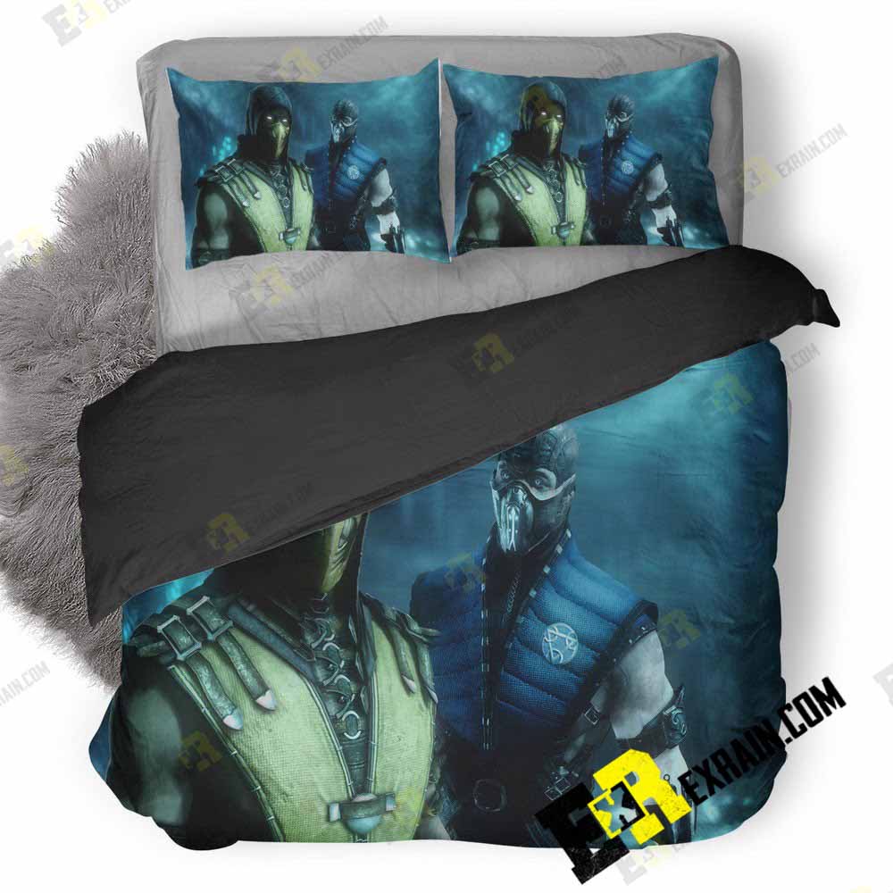 Sub Zero And Scorpion Mortal Kombat Li 3D Customized Duvet Cover Bedding Set