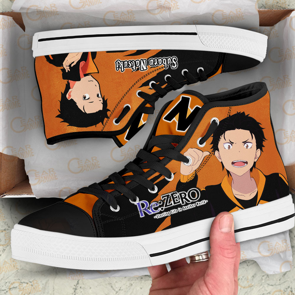 Subaru Natsuki High Top Shoes Custom Re:Zero Anime Sneakers