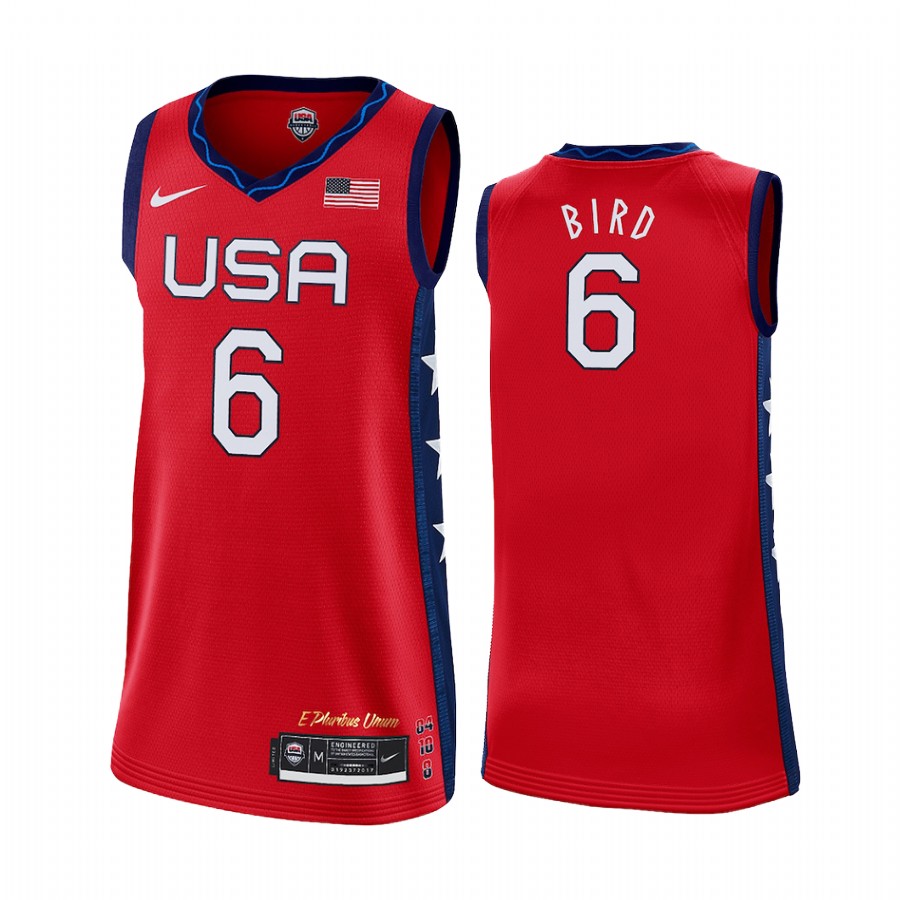Sue Bird USA Women's Red 2021 Tokyo Olympics Jersey Away