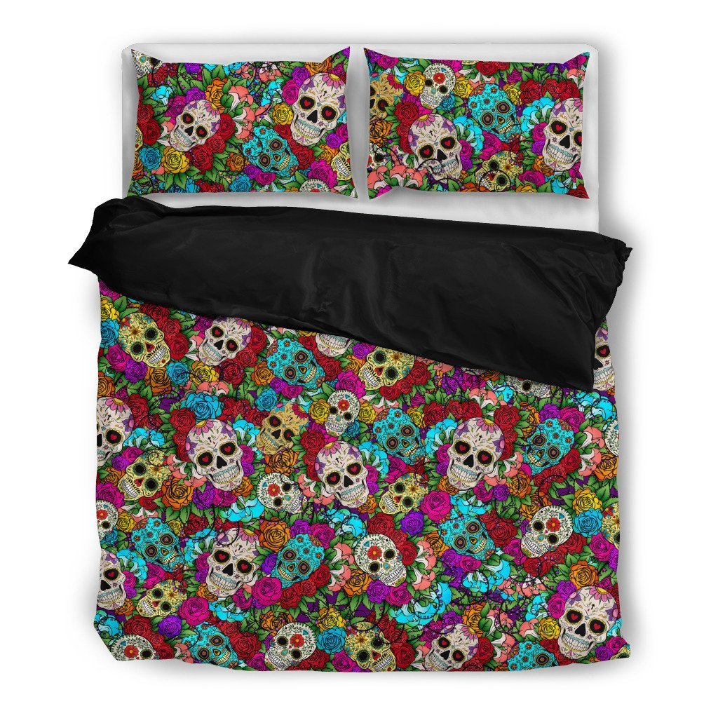 Sugar Skull Duvet Cover Bedding Set