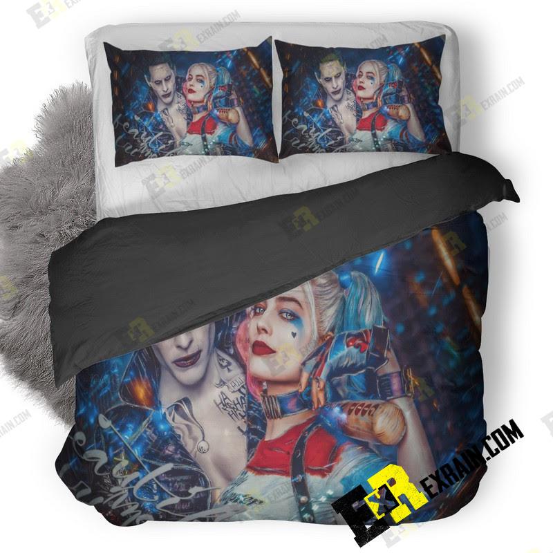 Suicide Squad Beautiful Crime Po 3D Customized Duvet Cover Bedding Set