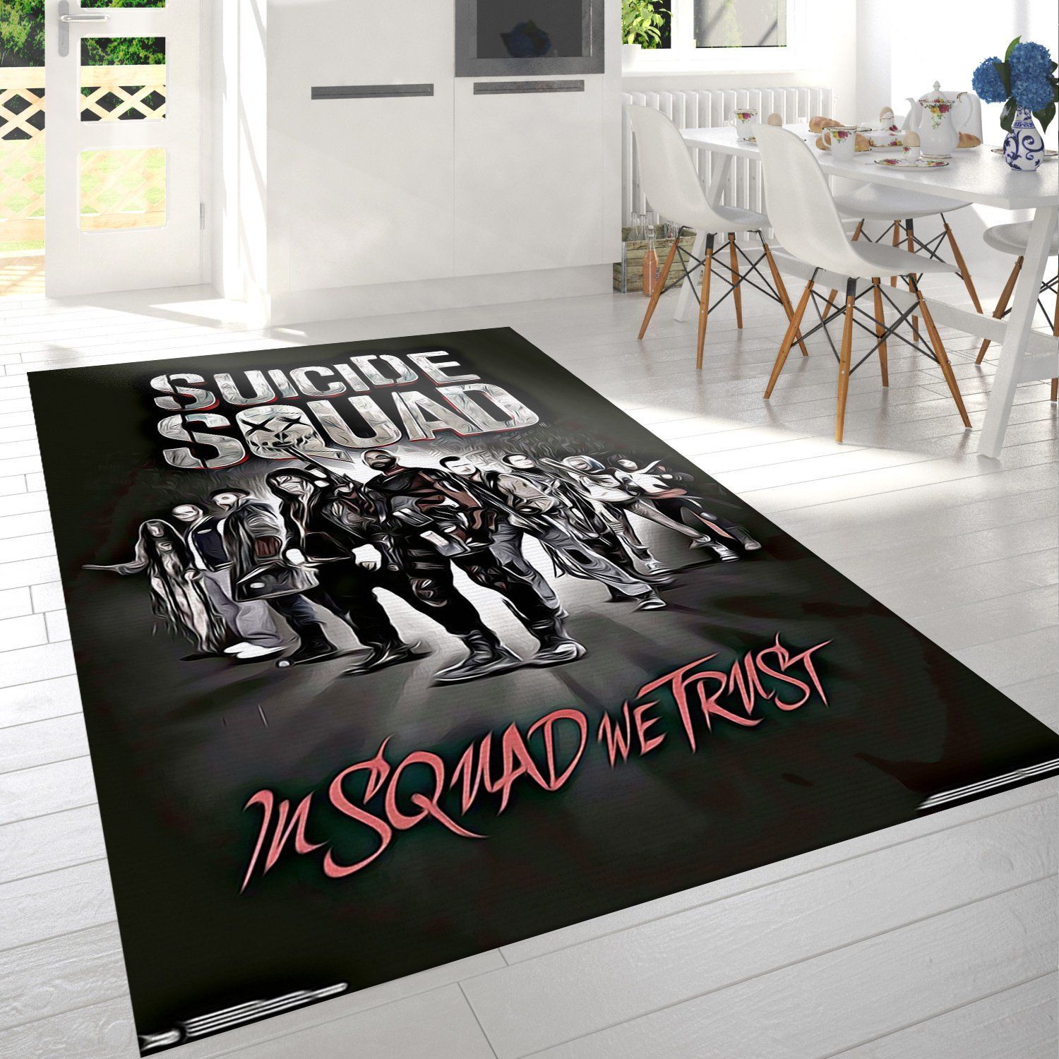 Suicide Squad Characters Rectangle Rug – Custom Size And Printing