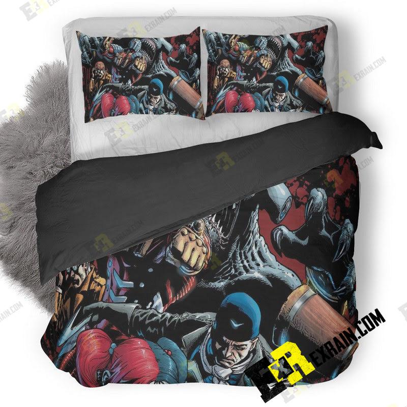 Suicide Squad Comic Wide 3D Customized Duvet Cover Bedding Set
