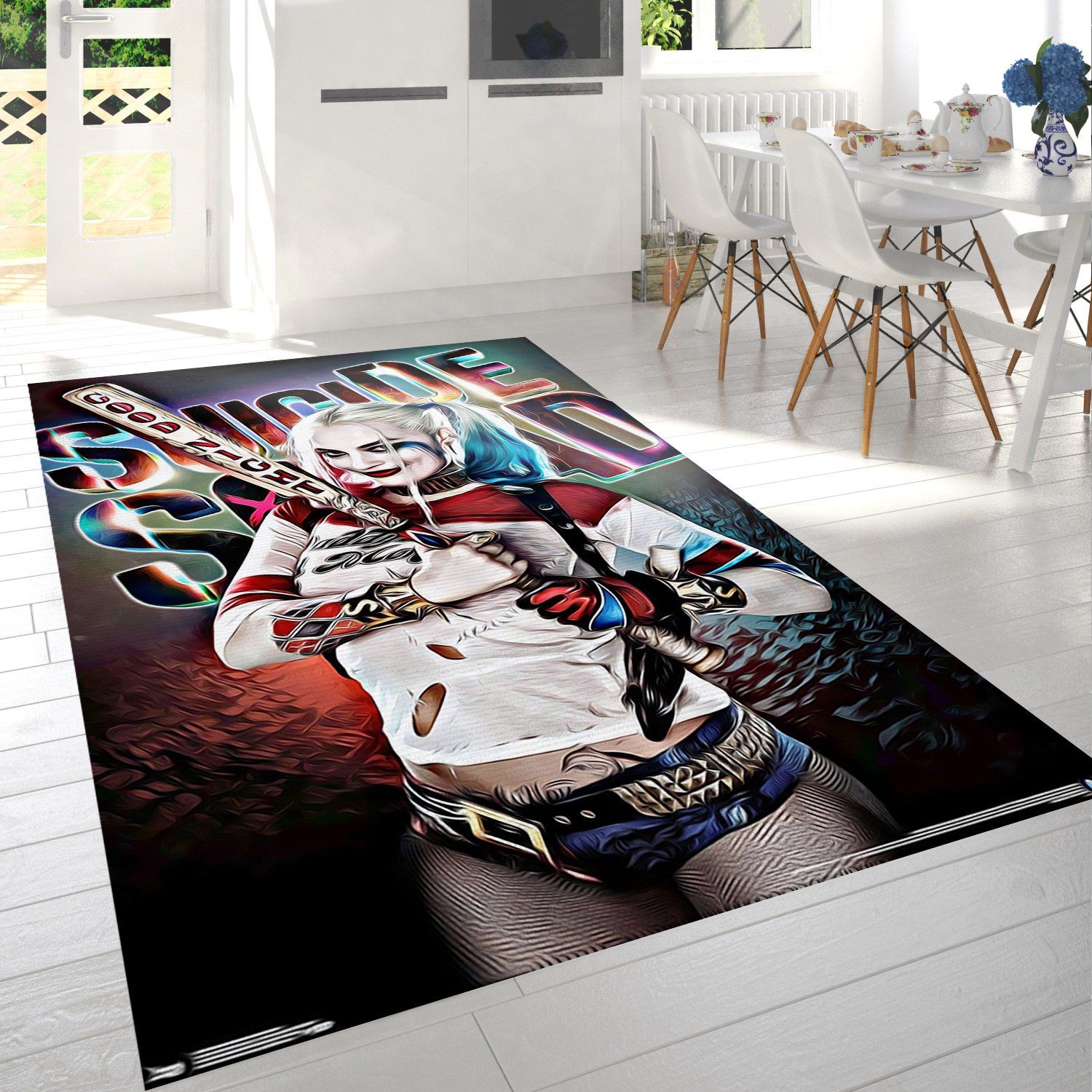 Suicide Squad Good Night Rectangle Rug – Custom Size And Printing