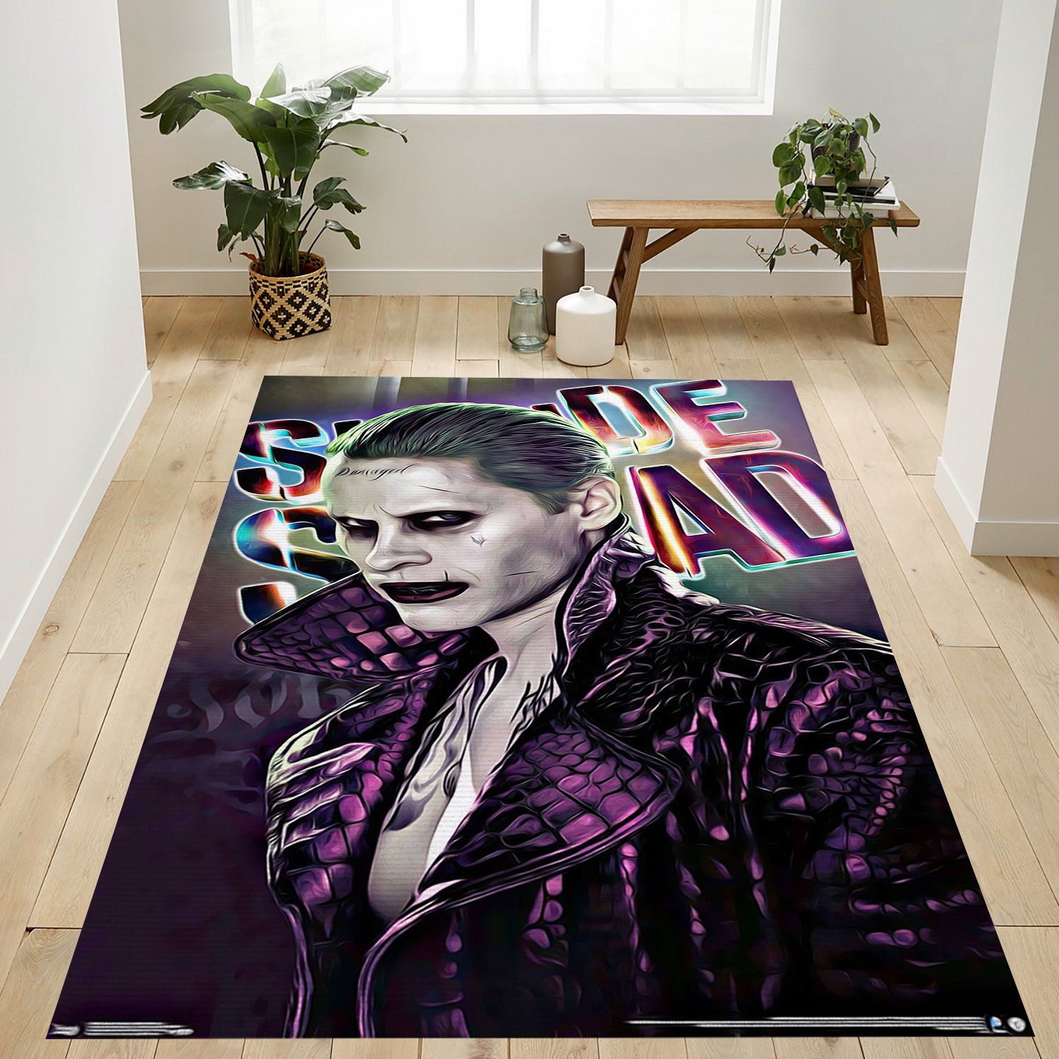Suicide Squad Joker Rectangle Rug – Custom Size And Printing