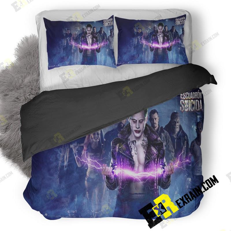 Suicide Squad Movie Wallpaper 3D Customized Duvet Cover Bedding Set