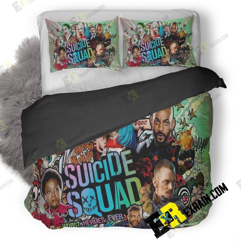 Suicide Squad Poster 3D Customized Duvet Cover Bedding Set