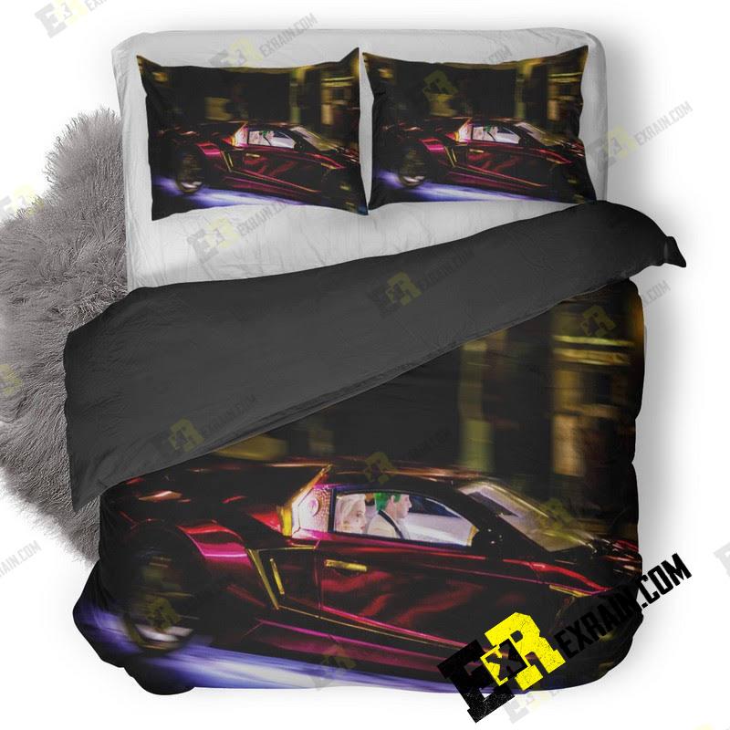 Suicide Squad Purple Lamborghini To 3D Customized Duvet Cover Bedding Set