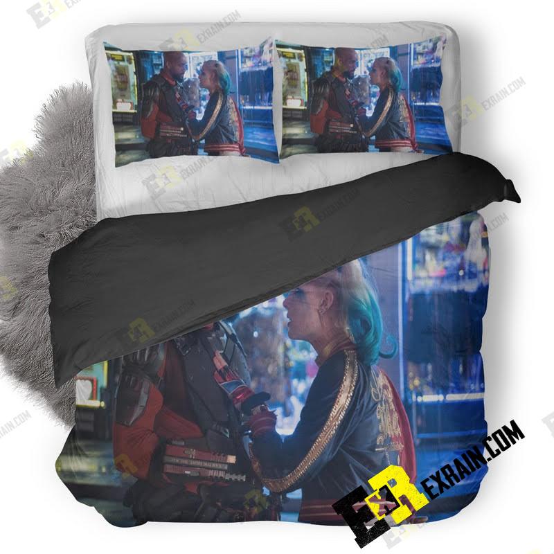 Suicide Squad Will Smith Margot Robbie New 3D Customized Duvet Cover Bedding Set