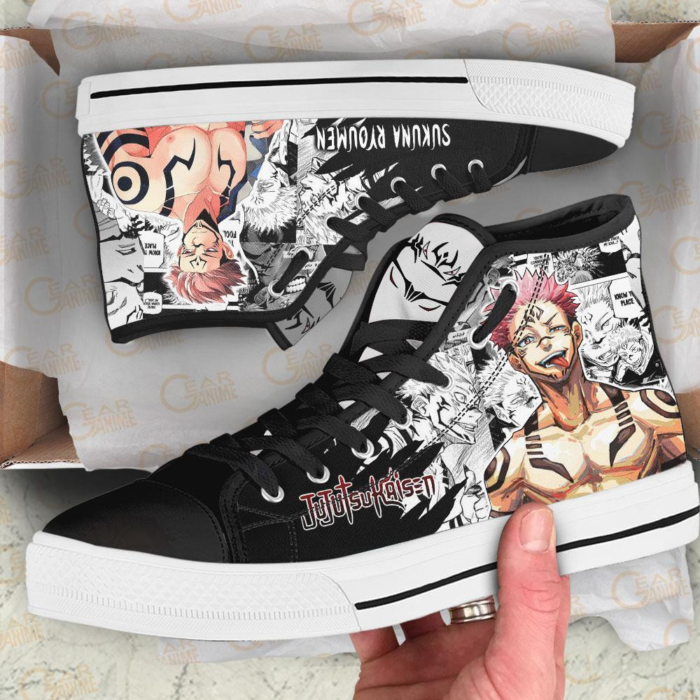 Sukuna Ryoumen High Top Shoes Custom Manga Anime Jujutsu Kaisen Sneakers