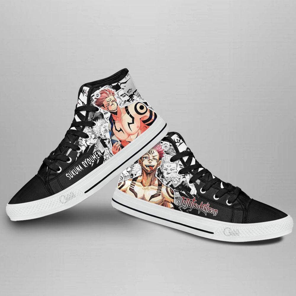 Sukuna Ryoumen High Top Shoes Custom Manga Anime Jujutsu Kaisen Sneakers