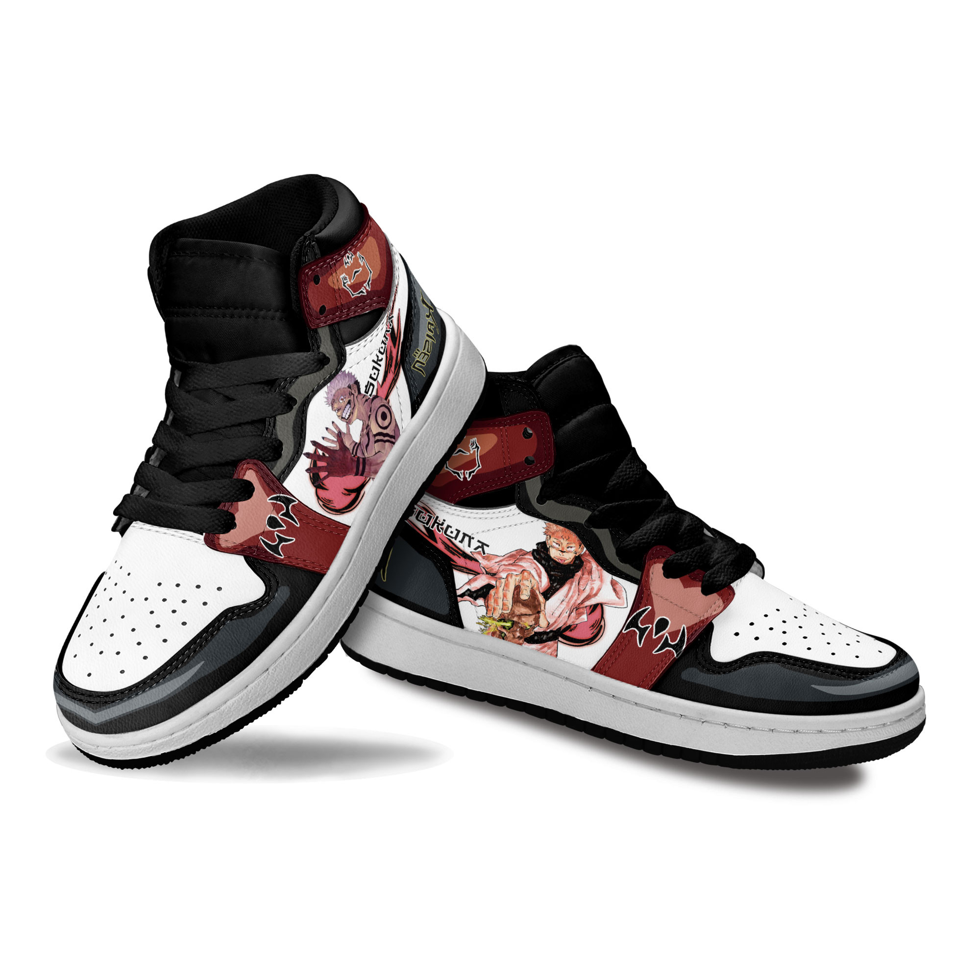Sukuna Ryoumen Kids Sneakers Custom Jujutsu Kaisen Anime Shoes For Kids