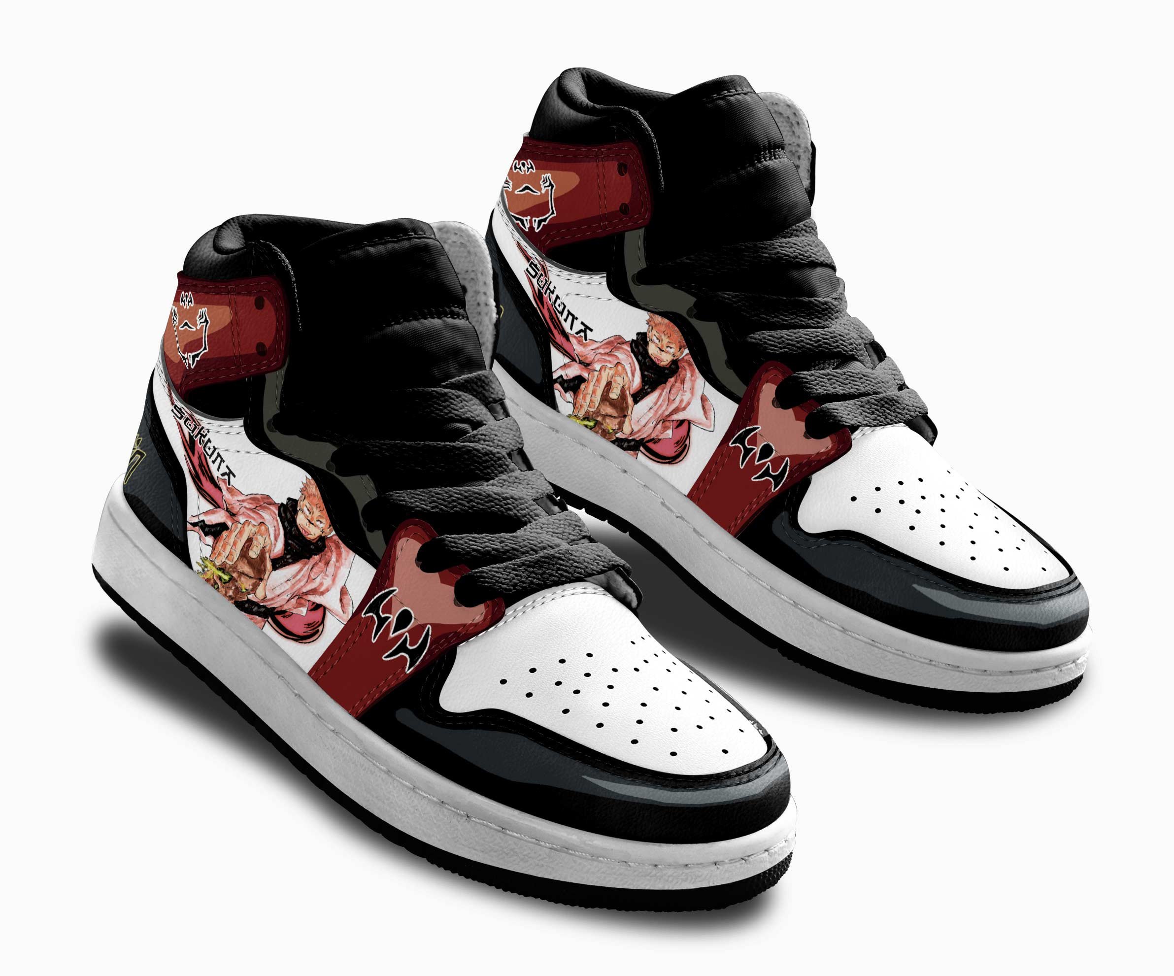 Sukuna Ryoumen Kids Sneakers Custom Jujutsu Kaisen Anime Shoes For Kids