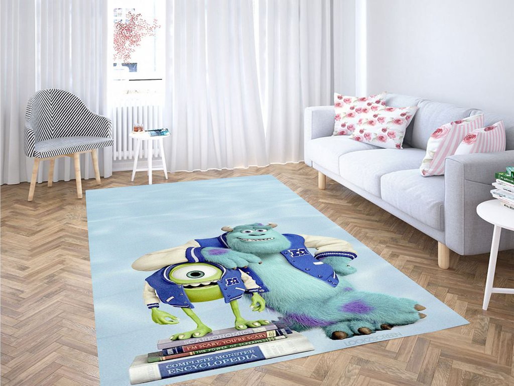 Sully And Mike Monsters Inc Living Room Modern Carpet Rectangle Rug
